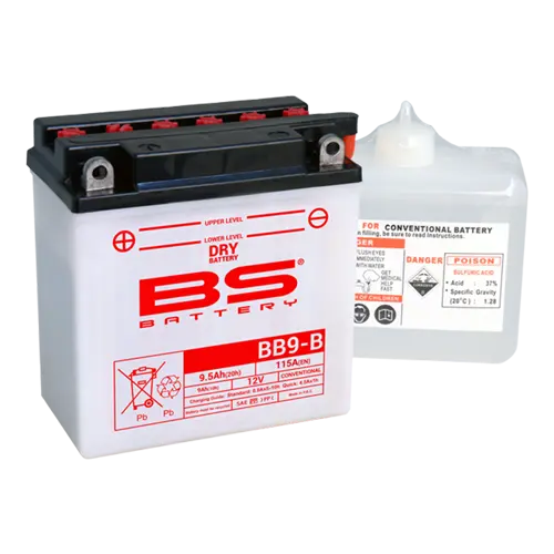 بی ایس بیٹری BB9-B ایسڈ پیک کے ساتھ — 5 ویو