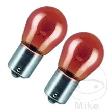 Osram 12V 21W BAU15s Orange Stop Light Bulb (x10) — view 4