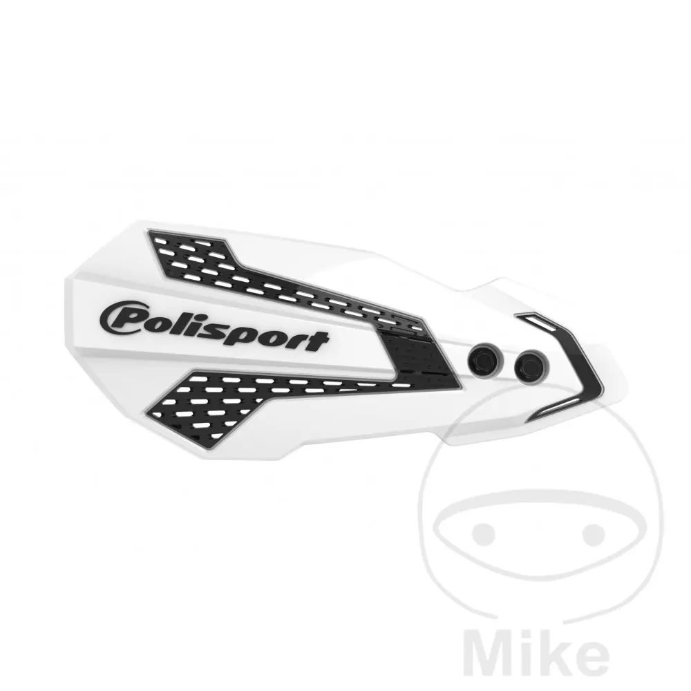 Handschutz MX Flow Polisport Weiß/Schwarz (2 Montagesätze) — Ansicht 4