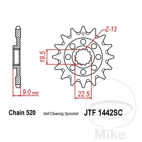 Front-Ritzel JT SPROCKETS
