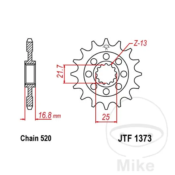 ترس أمامي JT Sprockets