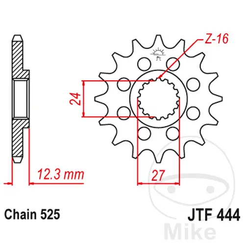 فرنٹ آؤٹ پٹ سپروکیٹ JT SPROCKETS