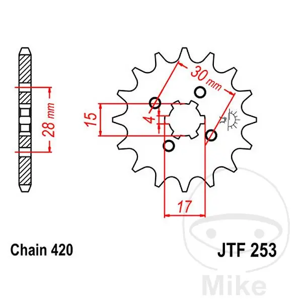 JT Sprockets 프론트 스프로킷