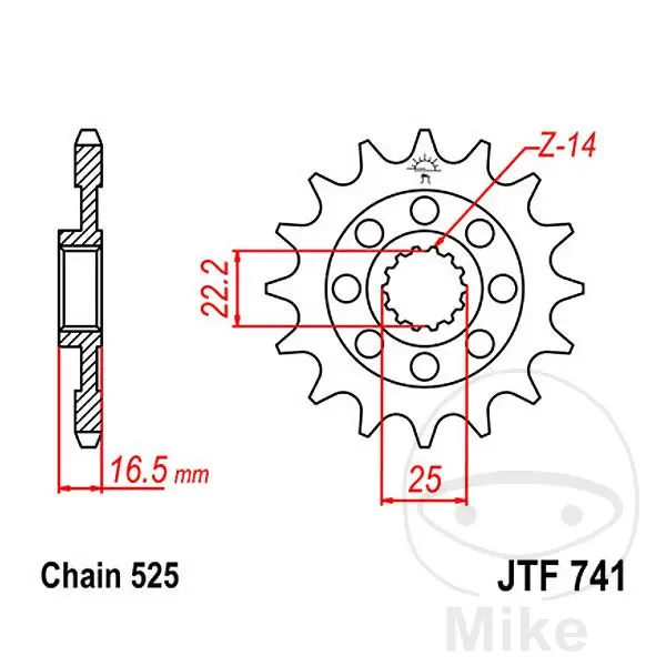 Přední řetězové kolo JT SPROCKETS