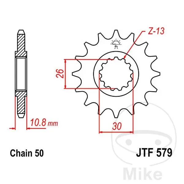 ترس أمامي JT Sprockets