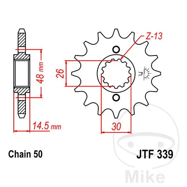 프론트 출력 스프로킷 JT SPROCKETS