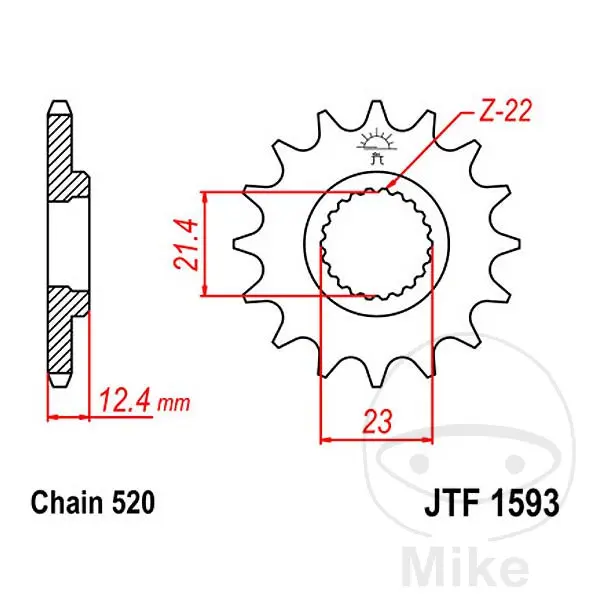 JT SPROCKETS Sprocket — Sprockets & crown wheels