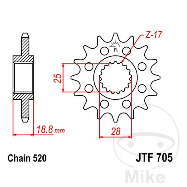 JT Sprockets front sprocket