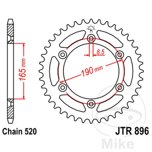 JT SPROCKETS 강철 스프로킷