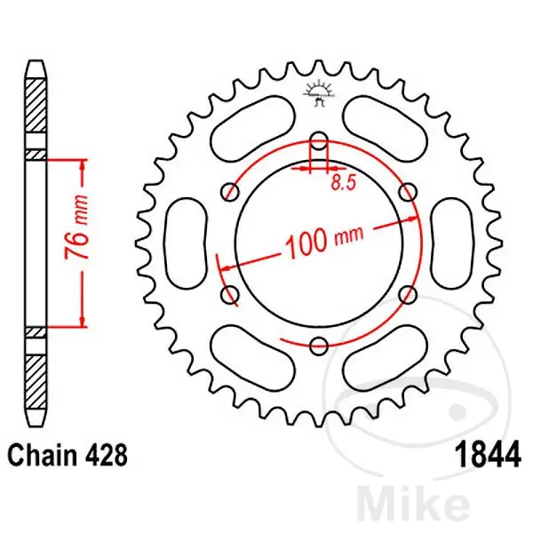 ترس خلفي من الفولاذ JT SPROCKETS