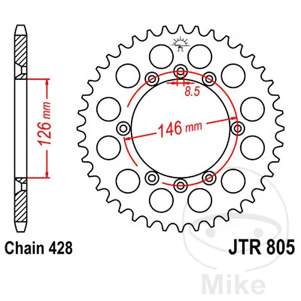 Kettenrad aus Stahl JT SPROCKETS
