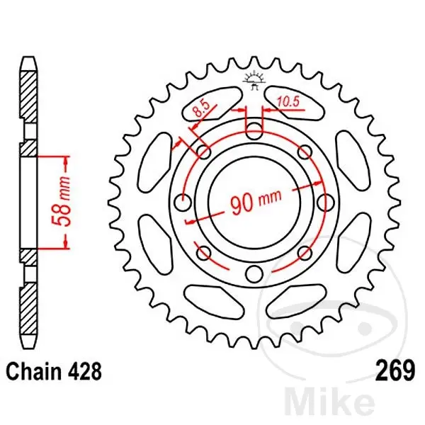 JT SPROCKETS स्प्रॉकेट (स्टील)