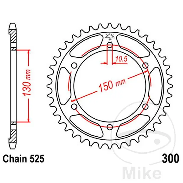 Couronne arrière acier JT SPROCKETS