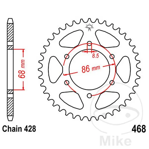 Couronne arrière acier JT Sprockets