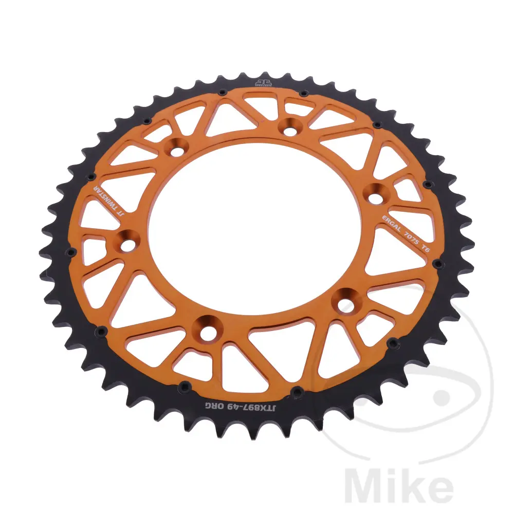 Steel/aluminum hybrid sprocket Twinstar JT SPROCKETS