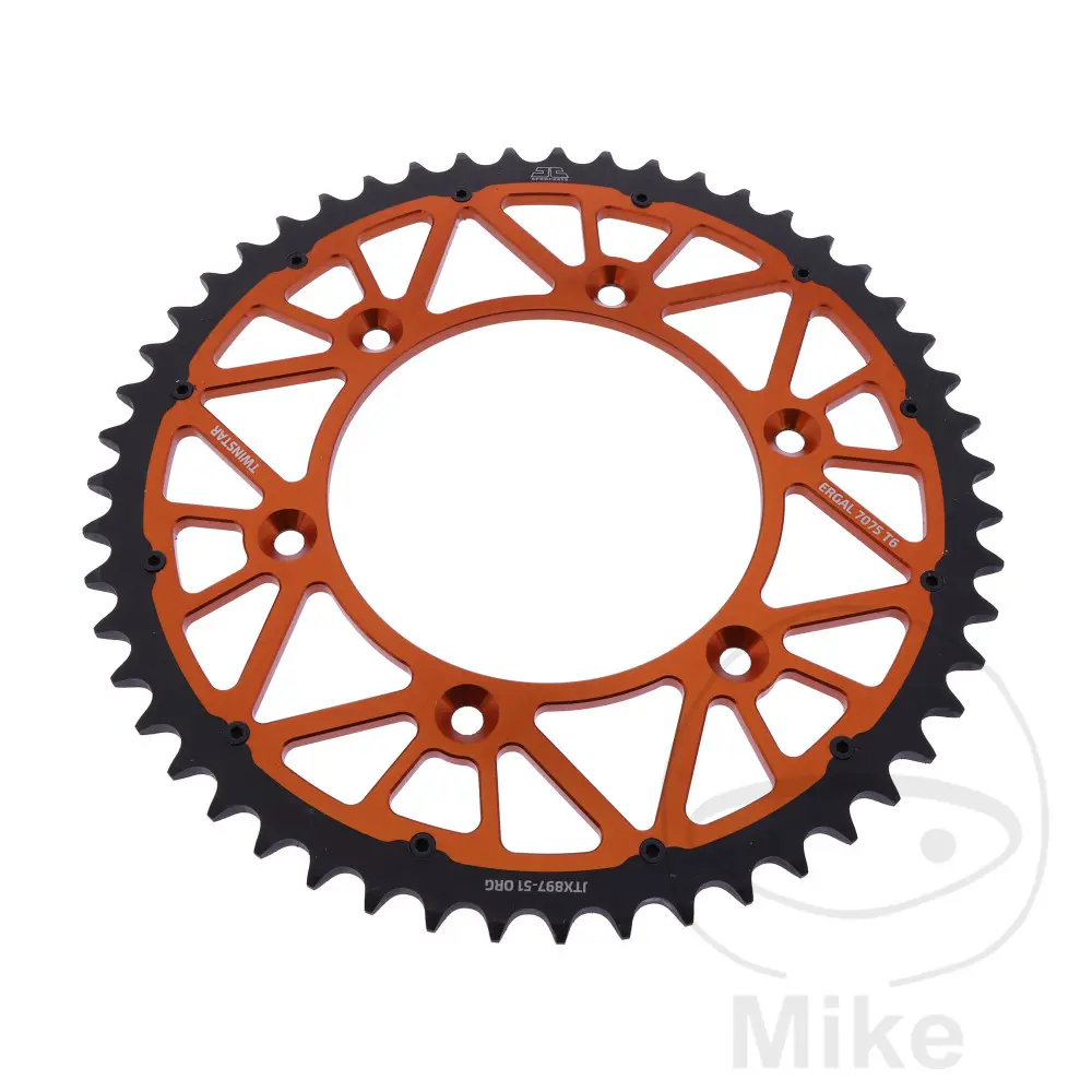 Hybrid kædehjul stål/aluminium Twinstar JT SPROCKETS