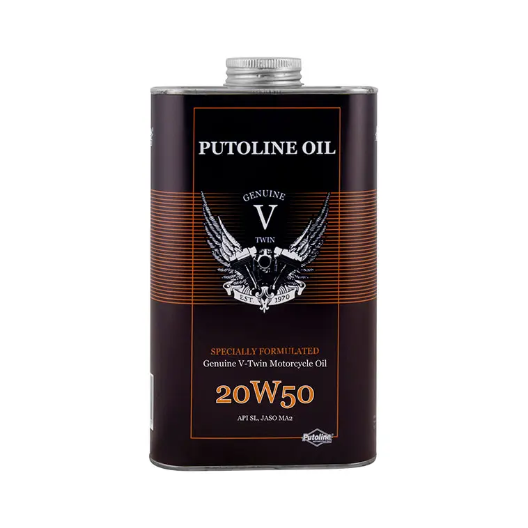 Motorový olej 4T Putoline Genuine V-Twin 20W50 100% syntetický 1L 74110 — pohled 4