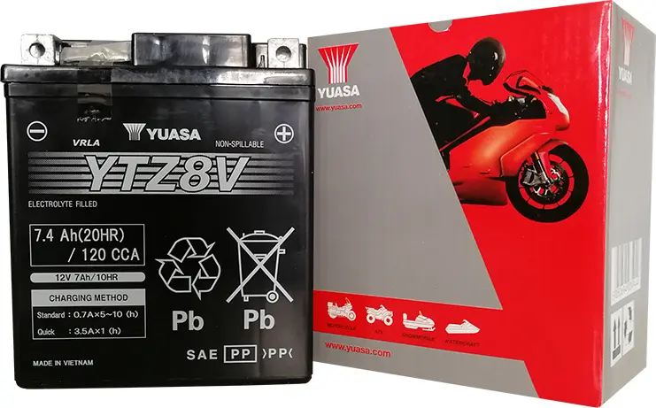 YUASA Hochleistungs-AGM-Batterie wartungsfrei — Ansicht 6