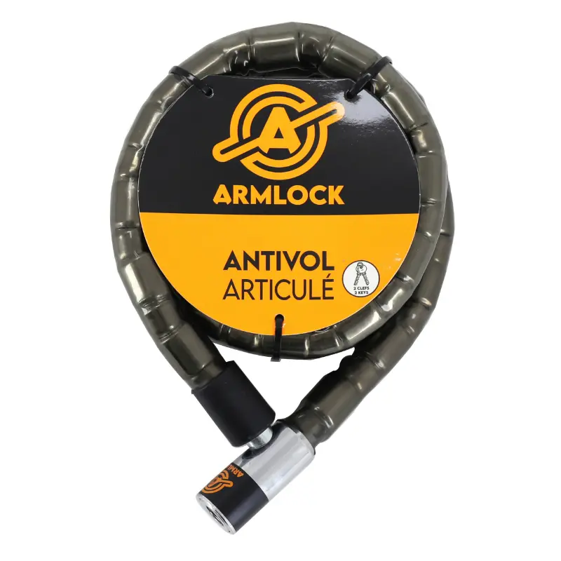 Gliederschloss Armlock 1,50 m (Durchmesser 25 mm) - 2 Schlüssel