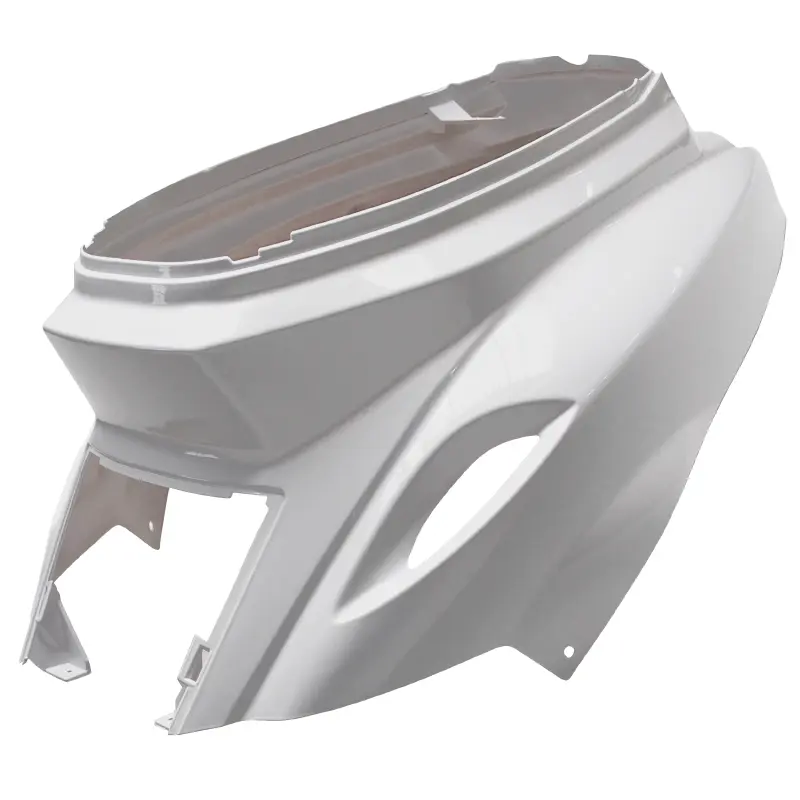 Carénage arrière P2R blanc brillant MBK Booster 50 2004+ / Yamaha BWS 50 2004+