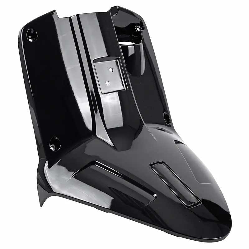 Carénage arrière adaptable MBK Booster 50 2004+ / Yamaha BWS 50 2004+ noir brillant P2R