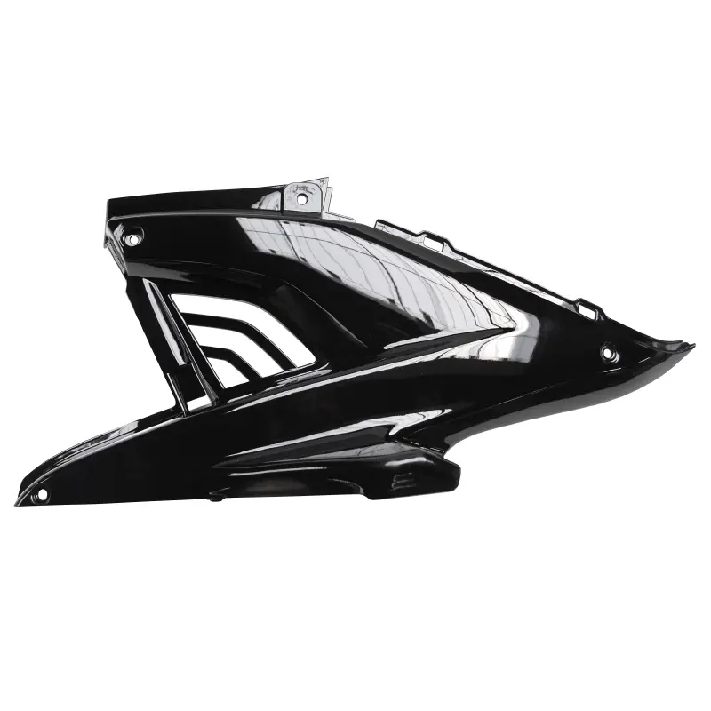 Careneado cubierta motor izquierdo P2R MBK Nitro 50 1997-2012 / Yamaha Aerox 50 1997-2012 negro brillante