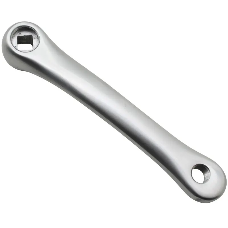 Kurbelarm links 170 Newton Aluminium Schmiedeschmiede schmal Silber
