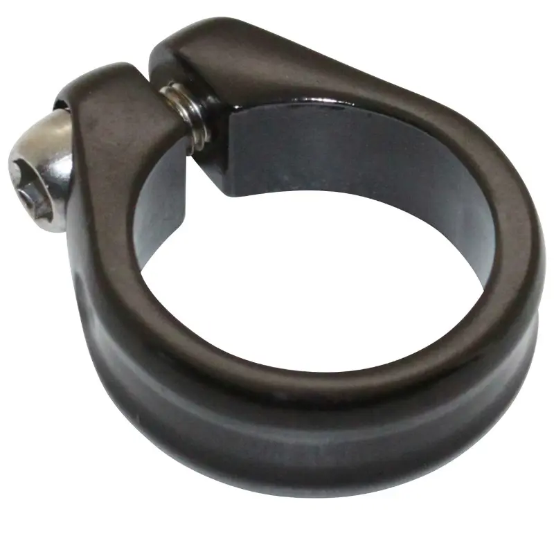 シートポストクランプ ニュートン アルミ ブラックマット 直径28.6 mm