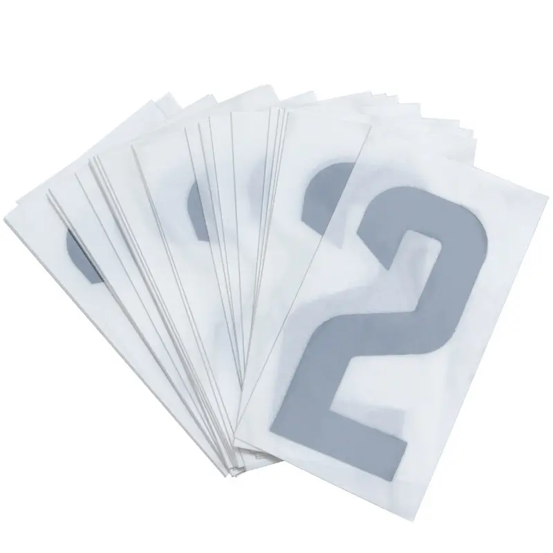 Chiffre plaque PVC moto-scooter 45 mm 2 (vendu par 10)