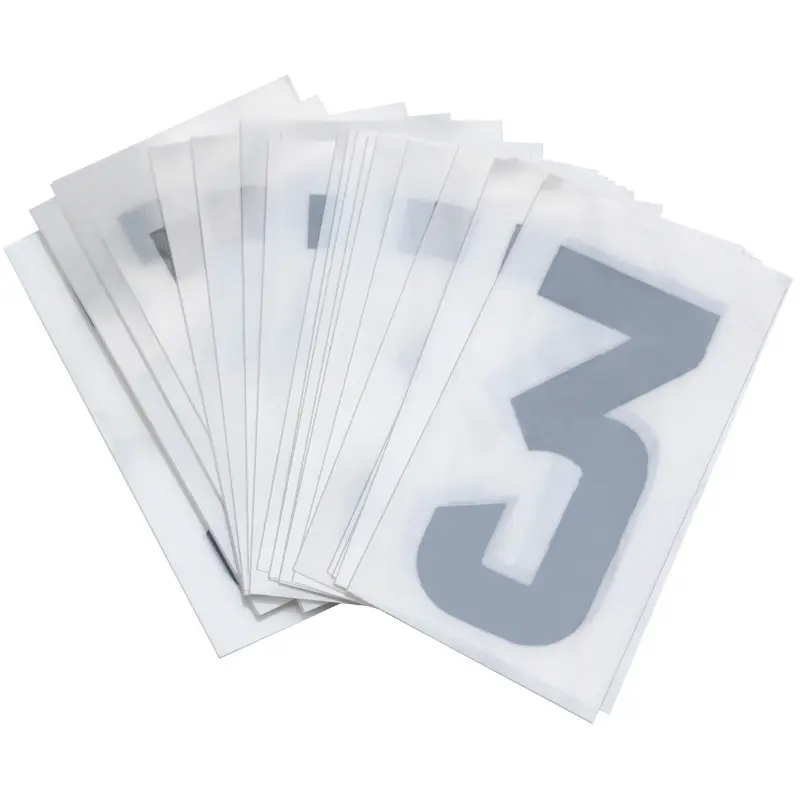Chiffre plaque PVC moto-scooter 45 mm 3 TOP PLAQ (lot de 10)