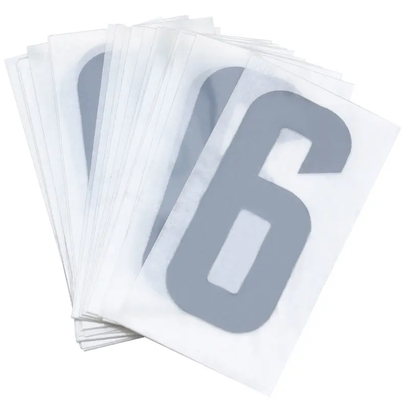 Chiffre plaque PVC moto-scooter 45 mm 6 (lot de 10)