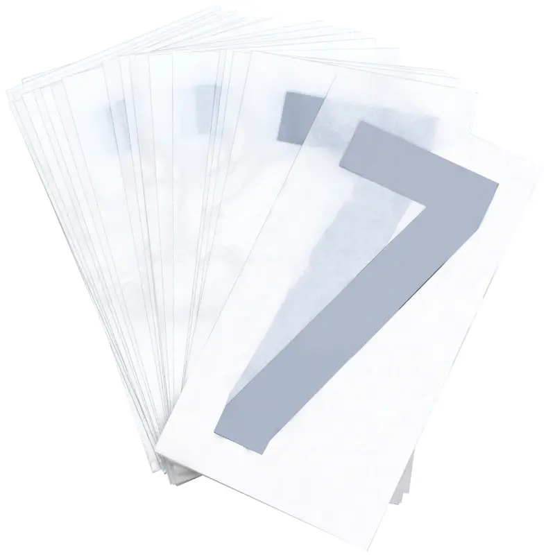 Chiffre plaque PVC moto-scooter 45 mm 7 TOP PLAQ (lot de 10)