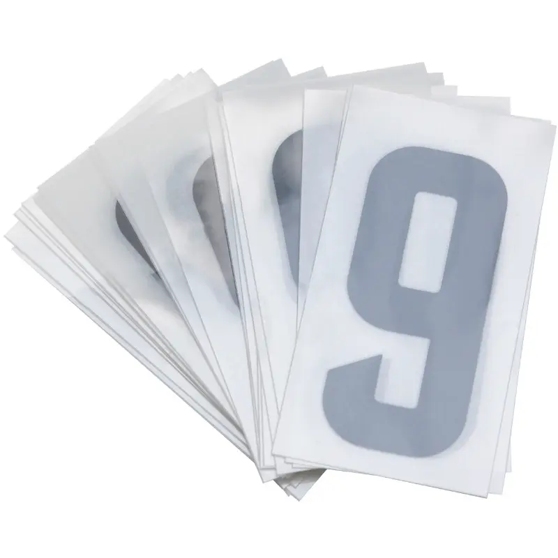 Chiffre plaque PVC moto-scooter 45 mm 9 TOP PLAQ (lot de 10)