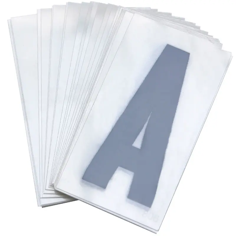 Lettre plaque PVC moto-scooter 45 mm a TOP PLAQ (lot de 10)