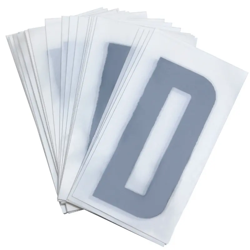 Lettre plaque PVC moto-scooter 45 mm D TOP PLAQ (lot de 10)