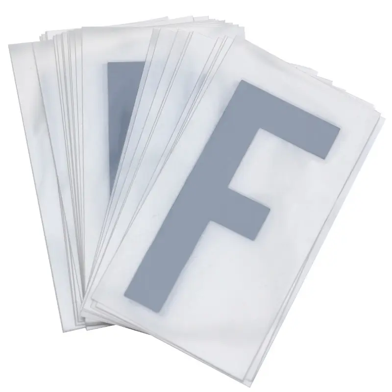 Lettre plaque PVC moto-scooter 45 mm F TOP PLAQ (lot de 10)