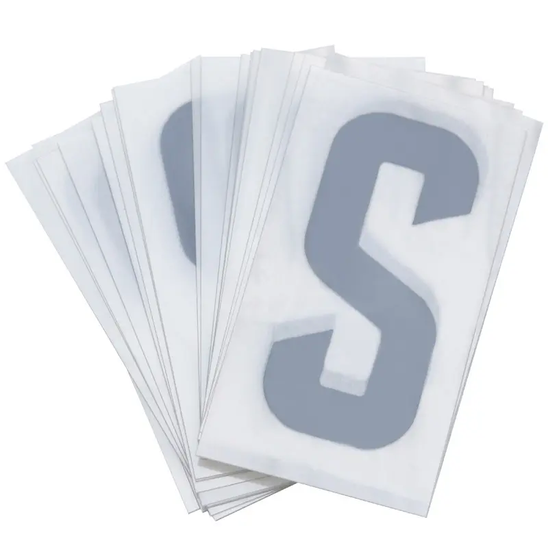 Lettres plaque PVC moto-scooter 45 mm TOP PLAQ (lot de 10)