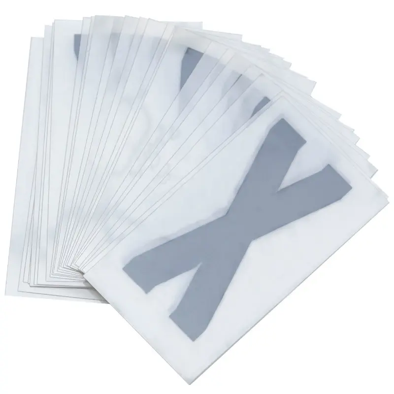 Lettre plaque PVC moto-scooter 45 mm TOP PLAQ (vendu par 10)