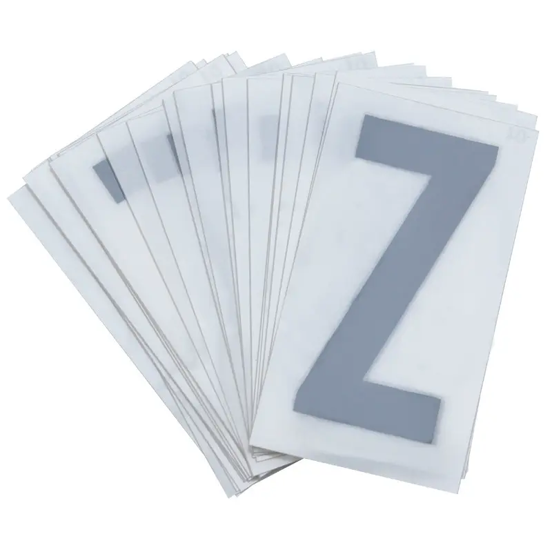 Lettre plaque PVC moto-scooter 45 mm Z TOP PLAQ (vendu par 10)