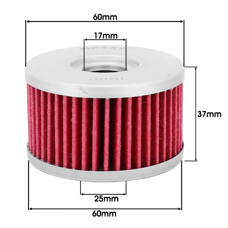 Hiflofiltro HF137 Ölfilter passend für Suzuki DR 500, DR 600, DR 650, DR 800 (60x37mm) — Ansicht 5