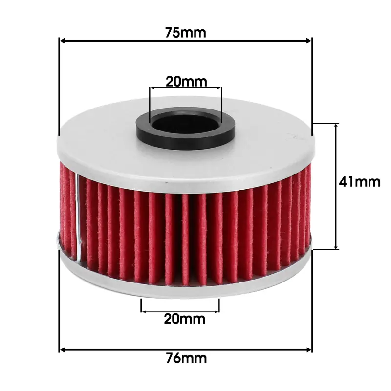Ölfilter Motorrad anpassbar Yamaha FZ 600, FZR 600, XJ 600, XJ 650, XJ 750, XJ 900 (76X41MM) -Hiflofiltro HF144 — Ansicht 3