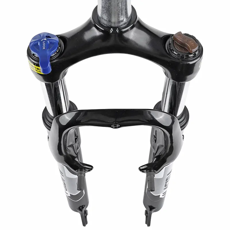 MTB-Gabel 27,5" Zoom 386MLO mit Feder schwarz verstellbar-sperrbar Federweg 60 mm glatter Steuersatz 296 mm 1"1/8-28,6 Außengewinde kompatibel V-Brake-Scheibe — Ansicht 4