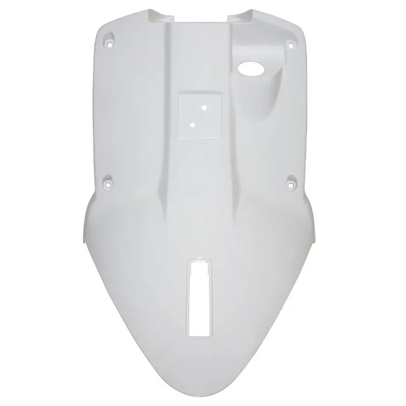 Carénage arrière P2R adaptable MBK Booster 50 2004+ / Yamaha BWS 50 2004+ blanc brillant