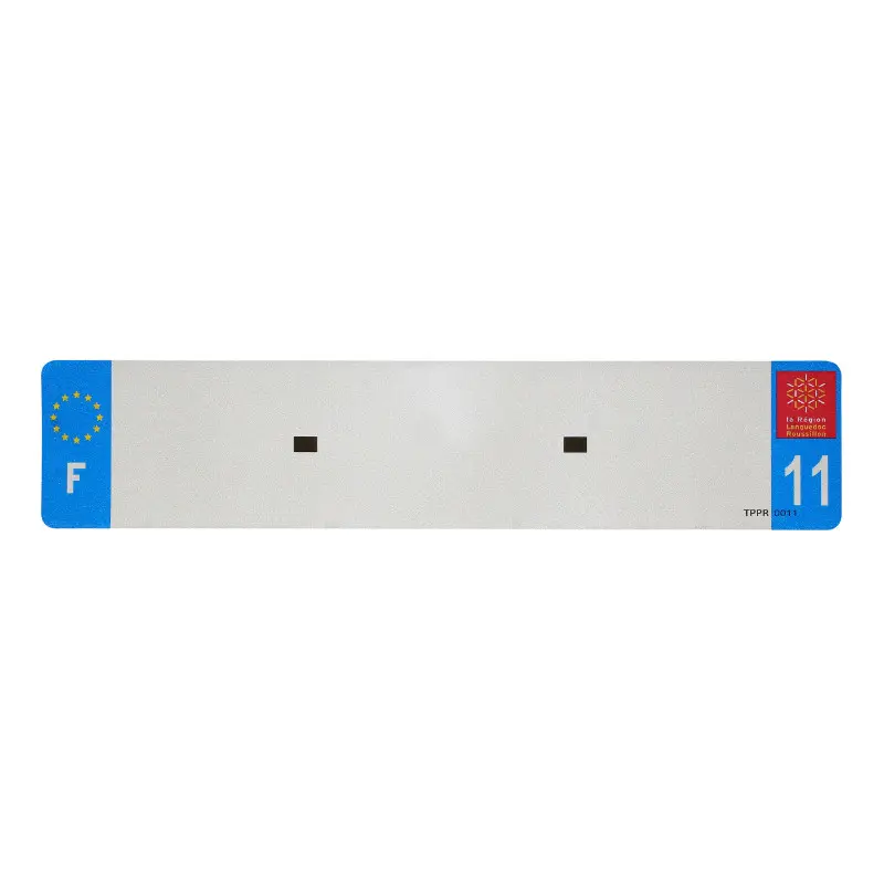 Bande plaque auto 520X110 pour PVC vierge dep. 11-EURO (vendu a l'unite)