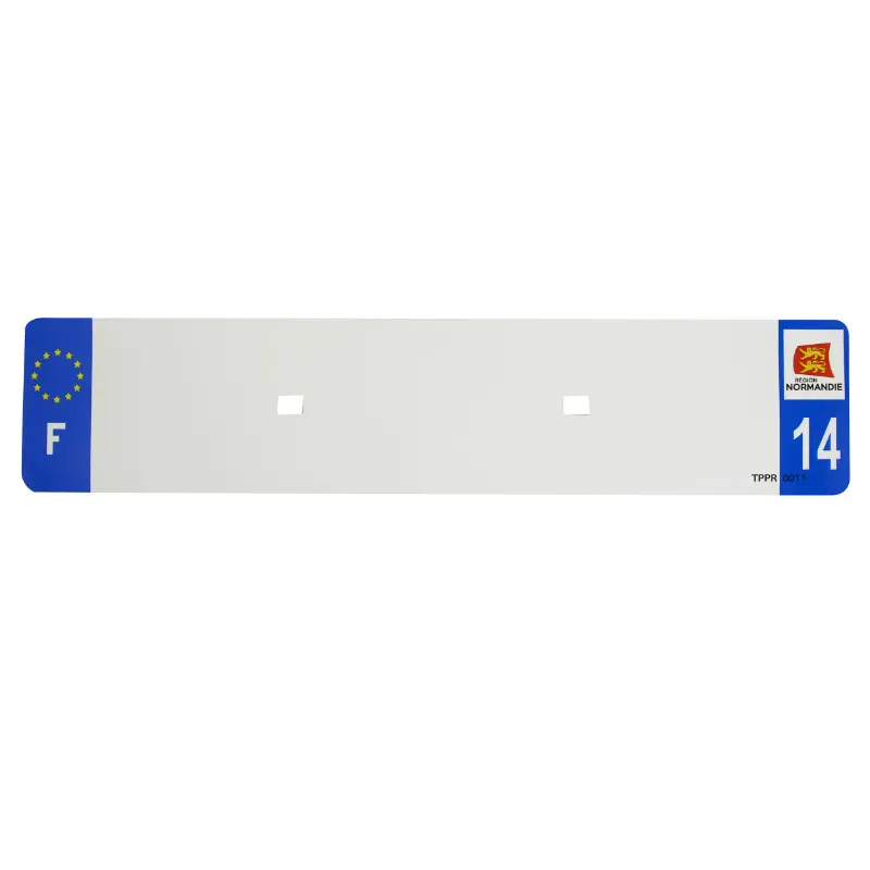 Bande plaque auto 520X110 pour PVC vierge dep. 14-EURO (vendu a l'unite)