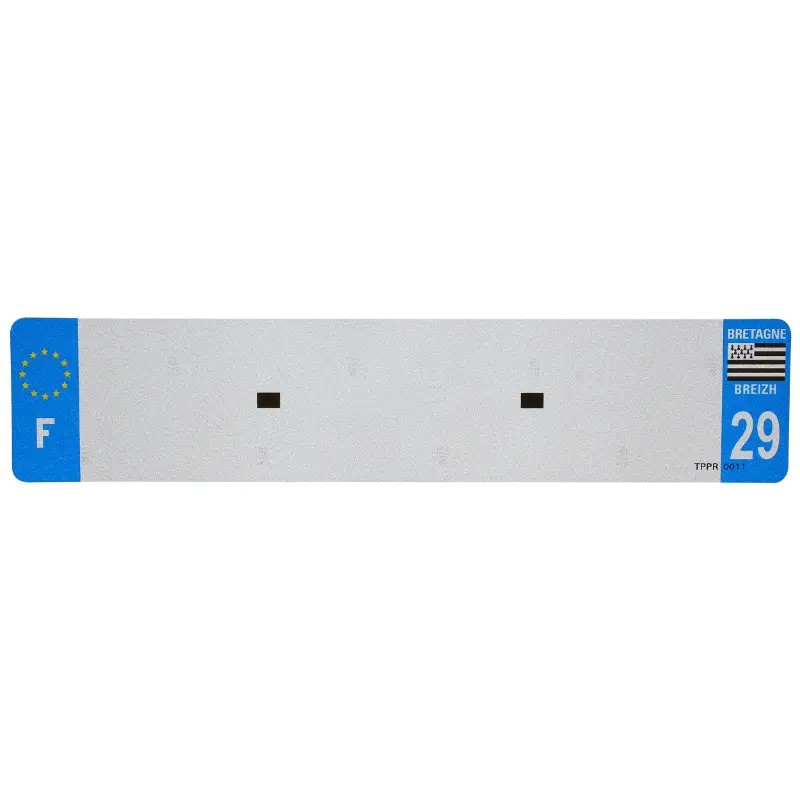 Bande plaque auto 520X110 pour PVC vierge dep. 29-EURO (vendu a l'unite)