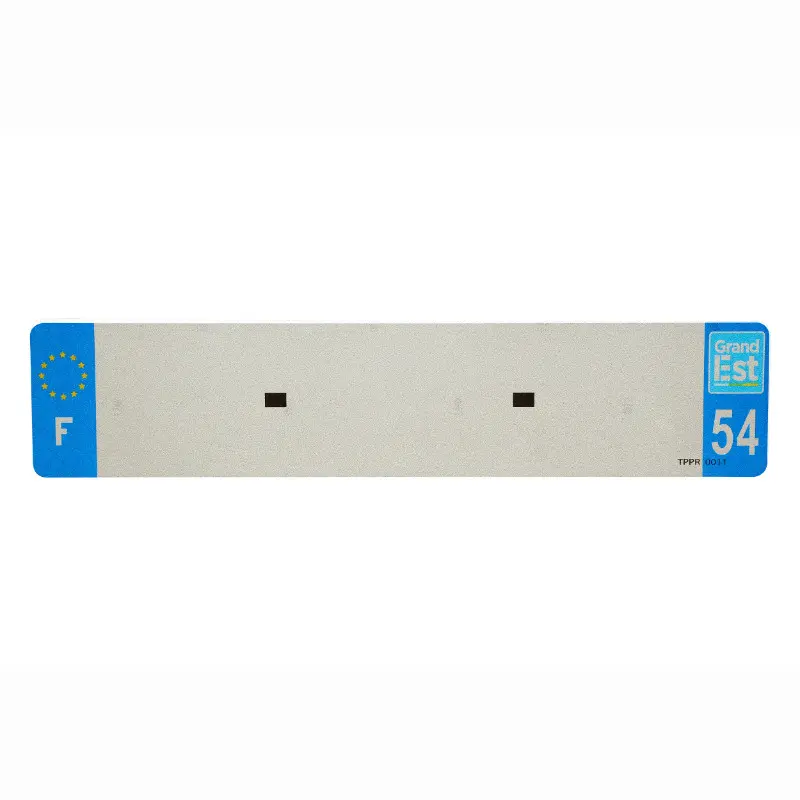 Bande plaque auto 520X110 pour PVC vierge dep. 54-EURO (vendu a l'unite)
