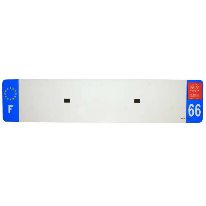 Kfz-Kennzeichenfolie 520x110 für PVC-Rohling Departement 66 EURO TOP PLAQ