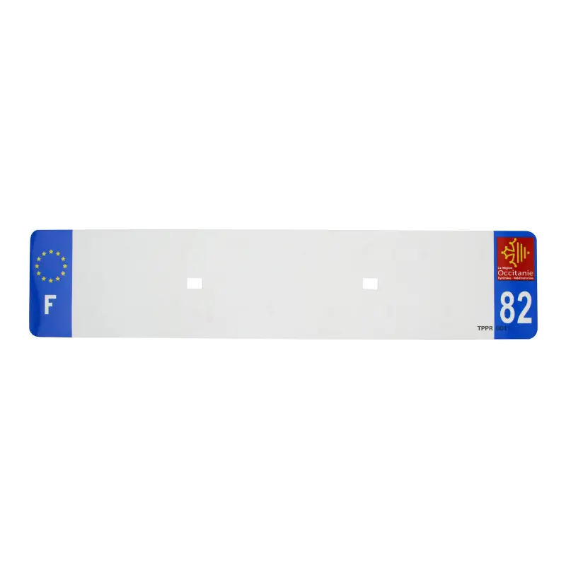 Kennzeichenstreifen 520X110 für PVC blank Abl. 82-EURO (einzeln verkauft)