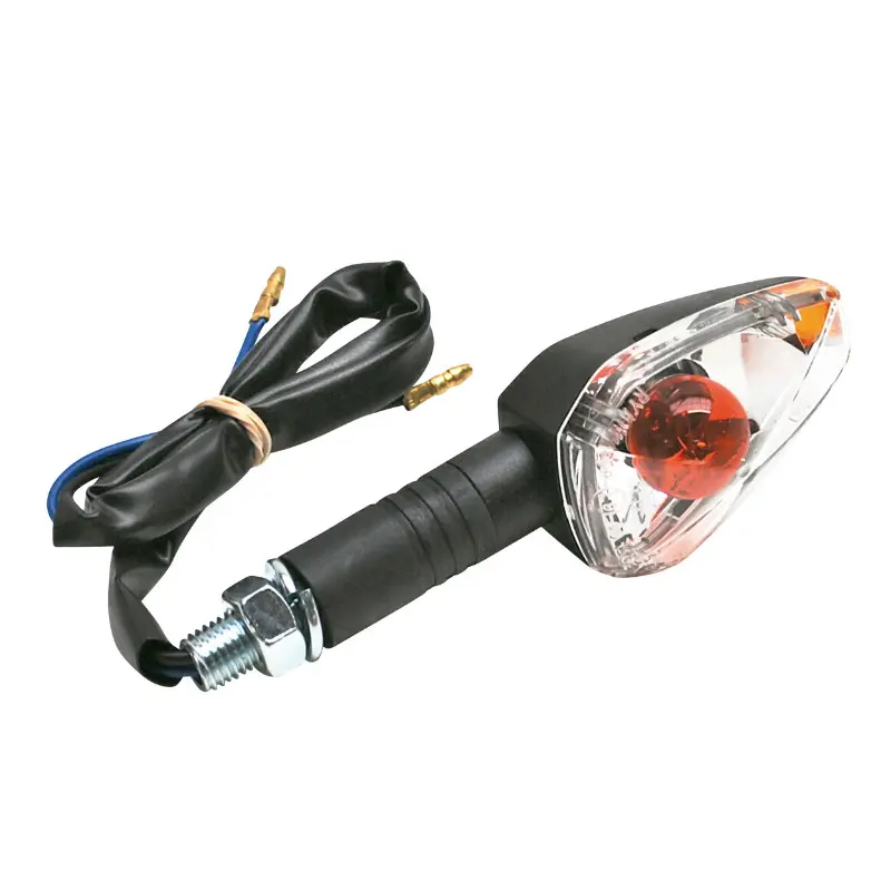 Clignotant arrière gauche 50 à boîte adaptable Peugeot 50 XR7 2008+ transparent-noir homologué CE
